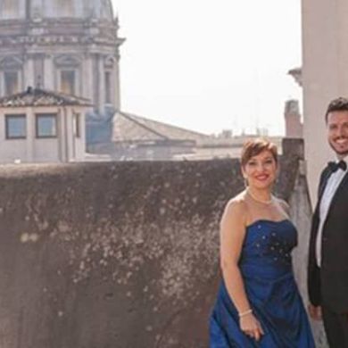 Locandina evento Musica lirica con aperitivo sulla Terrazza Borromini