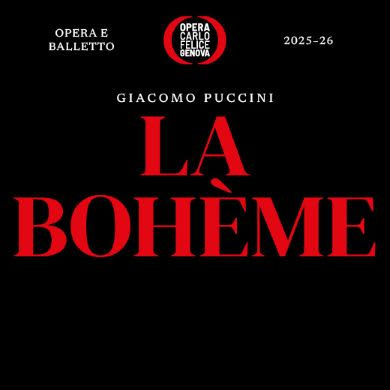 Locandina evento LA BOHÈME