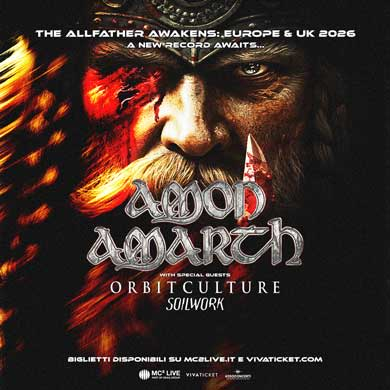 Locandina evento AMON AMARTH - THE ALLFATHER AWAKENS: EUROPE & UK TOUR 2026