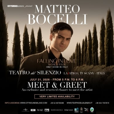 Immagine evento MEET & GREET WITH MATTEO BOCELLI