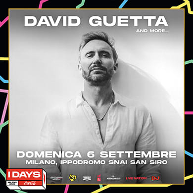 Locandina evento DAVID GUETTA - MONOLITH TOUR