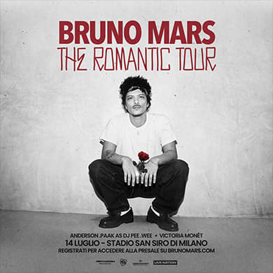 Locandina evento BRUNO MARS - THE ROMANTIC TOUR