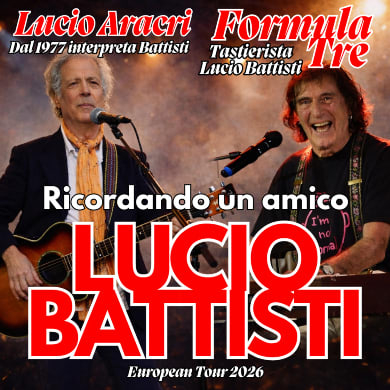 Immagine evento LUCIO ARACRI E LA FORMULA TRE DI GABRIELE LORENZI EUROPEAN TOUR - RICORDANDO UN AMICO... LUCIO BATTISTI