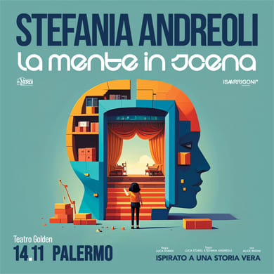Locandina evento STEFANIA ANDREOLI – LA MENTE IN SCENA