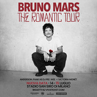 Locandina evento BRUNO MARS - THE ROMANTIC TOUR