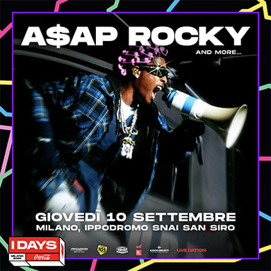Locandina evento A$AP ROCKY