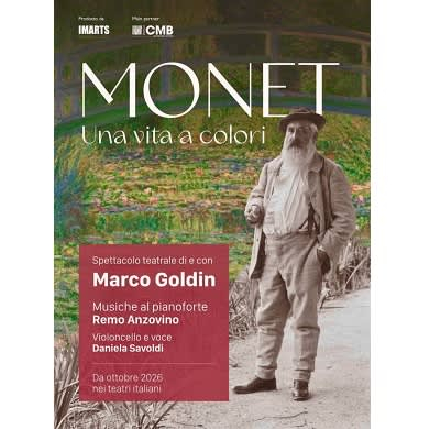 Locandina evento MONET UNA VITA A COLORI