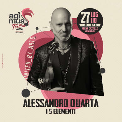 Immagine evento ALESSANDRO QUARTA - "I 5 ELEMENTI"