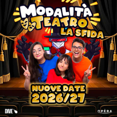 Locandina evento ROBY / JENNY / LORENZIST - MODALITÀ TEATRO LA SFIDA