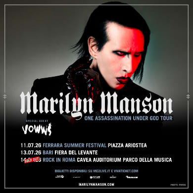 Immagine evento MARILYN MANSON - ONE ASSASSINATION UNDER GOD TOUR | PARCHEGGIO