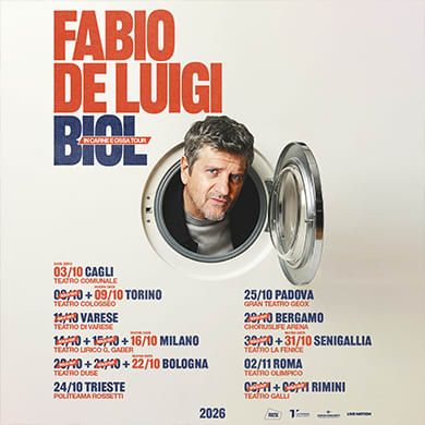 Locandina evento FABIO DE LUIGI - BIOL - IN CARNE E OSSA TOUR