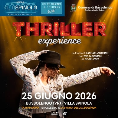 Locandina evento THRILLER EXPERIENCE