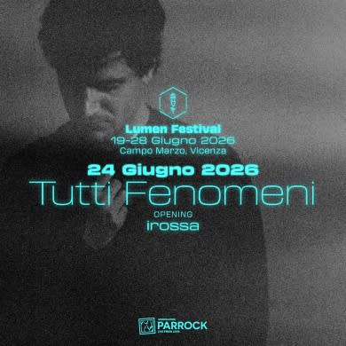 Locandina evento TUTTI FENOMENI + IROSSA