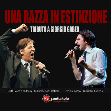 Immagine evento UNA RAZZA IN ESTINZIONE - TRIBUTO A GIORGIO GABER