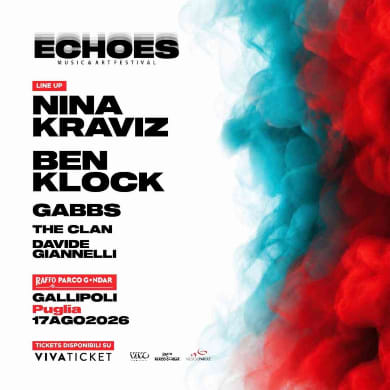 Immagine evento ECHOES FESTIVAL W/ NINA KRAVIZ, BEN KLOCK, GABBS