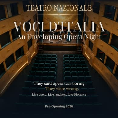 Locandina evento VOCI D'ITALIA: AN ENVELOPING OPERA EXPERIENCE