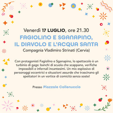 Immagine evento FAGIOLINO E SGANAPINO, IL DIAVOLO E L'ACQUA SANTA