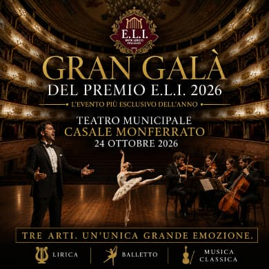 Locandina evento GRAN GALA' DEL PREMIO E.L.I. 2026
