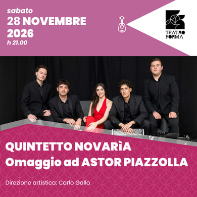 Locandina evento QUINTETTO NOVARÌA - OMAGGIO AD ASTOR PIAZZOLLA