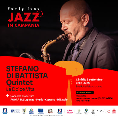 Immagine evento AGORA TÁ - STEFANO DI BATTISTA QUINTET LA DOLCE VITA