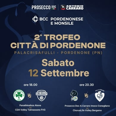 Immagine evento 2° TROFEO CITTÀ DI PORDENONE - SABATO